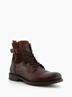 Dune London Call Casual Buckle Detail Ankle Boots Brown New