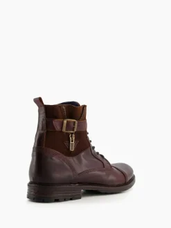 Dune London Call Casual Buckle Detail Ankle Boots Brown New