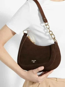 Dune London Brown Direction Small Smart Scoop Shoulder Bag Outlet