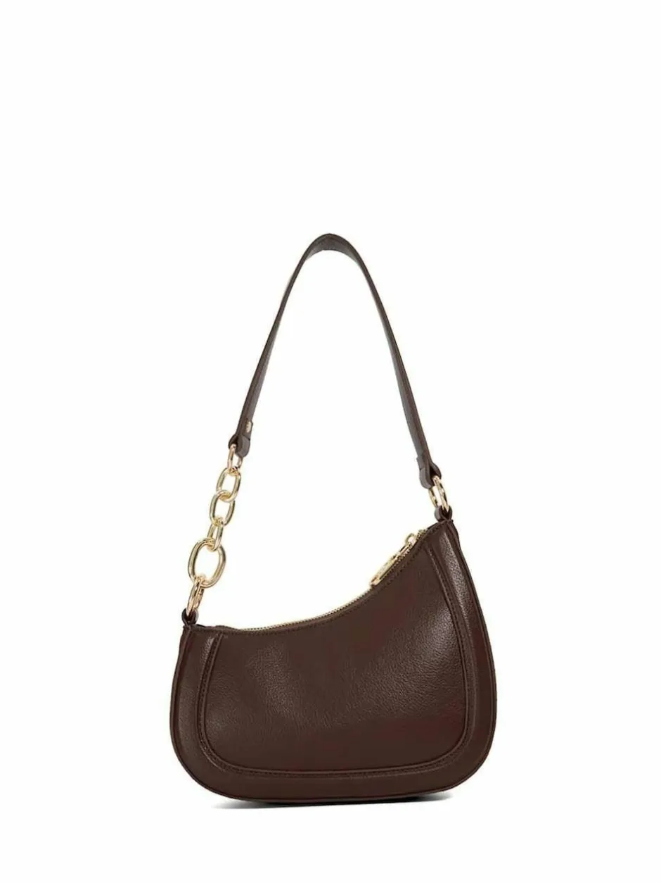 Dune London Brown Direction Small Smart Scoop Shoulder Bag Outlet