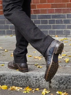 Dune London Standard Fit Heavy Duty Leather Simon Ankle Boots Light Brown Clearance