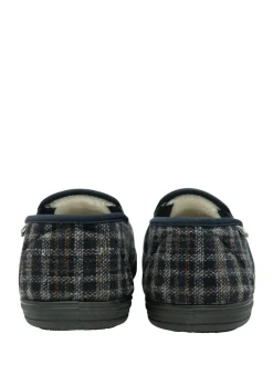 Dunlop Blue Twin Gusset Full Slippers Outlet