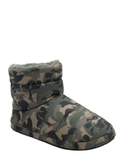 Dunlop Green Mens Faux Fur Lined Boot Slippers Best