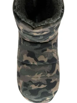 Dunlop Green Mens Faux Fur Lined Boot Slippers Best