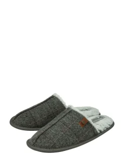 Dunlop Closed Toe Mens Mule Slippers Grey Online