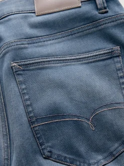 Next Dusky Blue Regular Tapered Fit Motionflex Jeans New