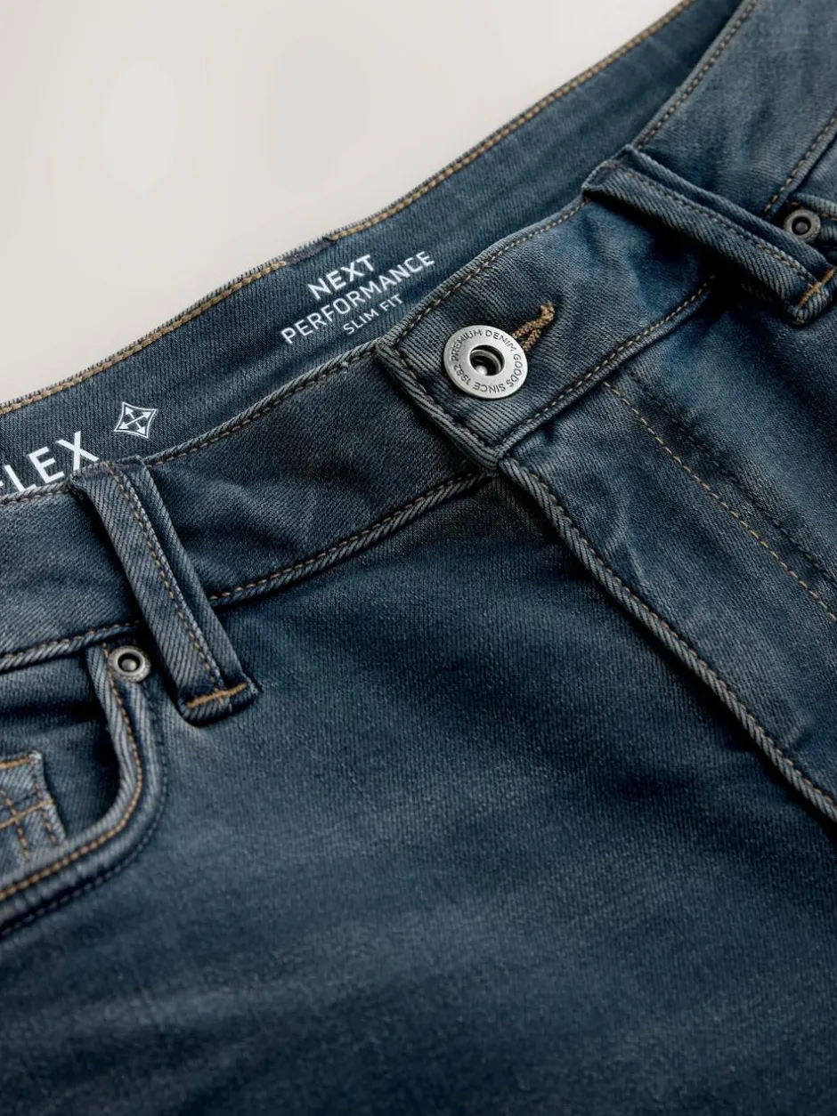 Next Dusky Blue Slim Fit Motionflex Jeans