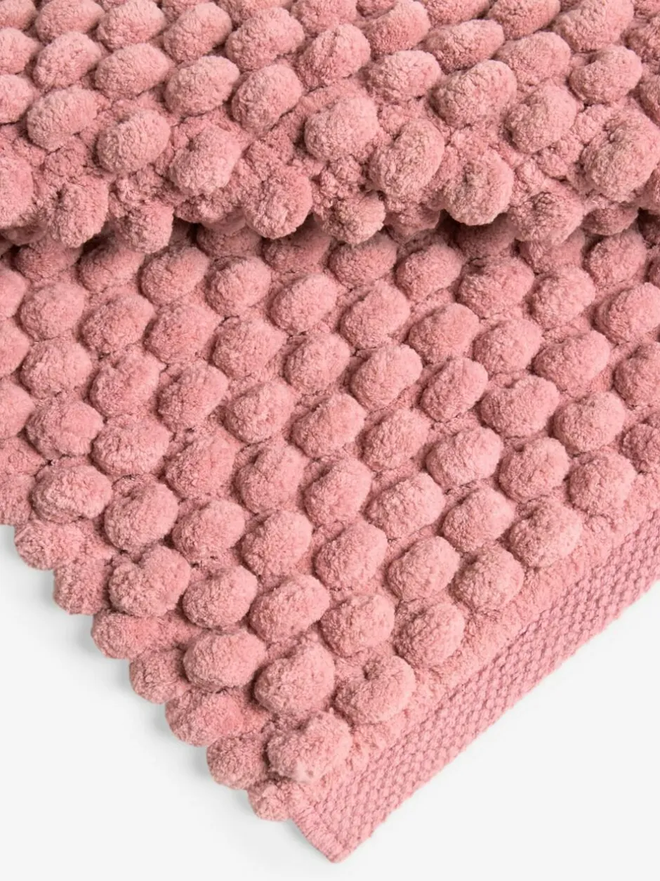 Next Dusky Pink Giant Bobble Bath Mat