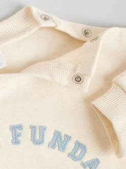 Next Ecru Baby Sweatshirt and Trousers Set 2 Piece (0mths-2yrs) Discount