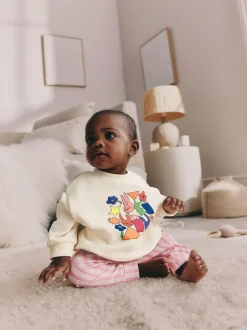 Next Baby Sweatshirt and Leggings 2 Piece Set (0mths-2yrs) Ecru Discount