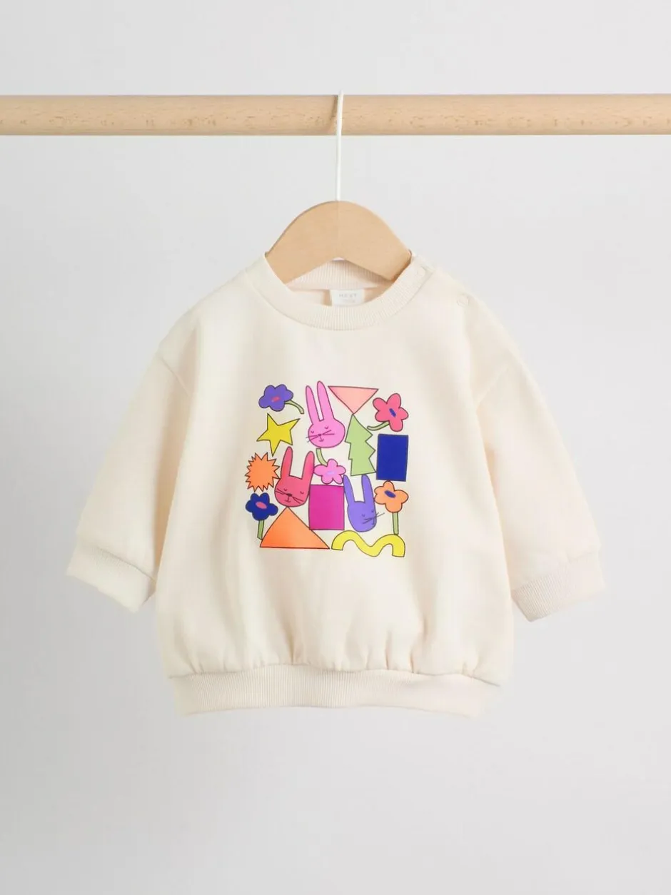 Next Baby Sweatshirt and Leggings 2 Piece Set (0mths-2yrs) Ecru Discount