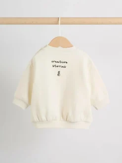 Next Baby Sweatshirt and Leggings 2 Piece Set (0mths-2yrs) Ecru Discount