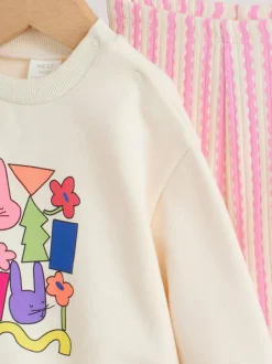Next Baby Sweatshirt and Leggings 2 Piece Set (0mths-2yrs) Ecru Discount