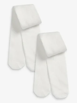 Next Baby Tights 2 Pack (0mths-2yrs) Ecru Best