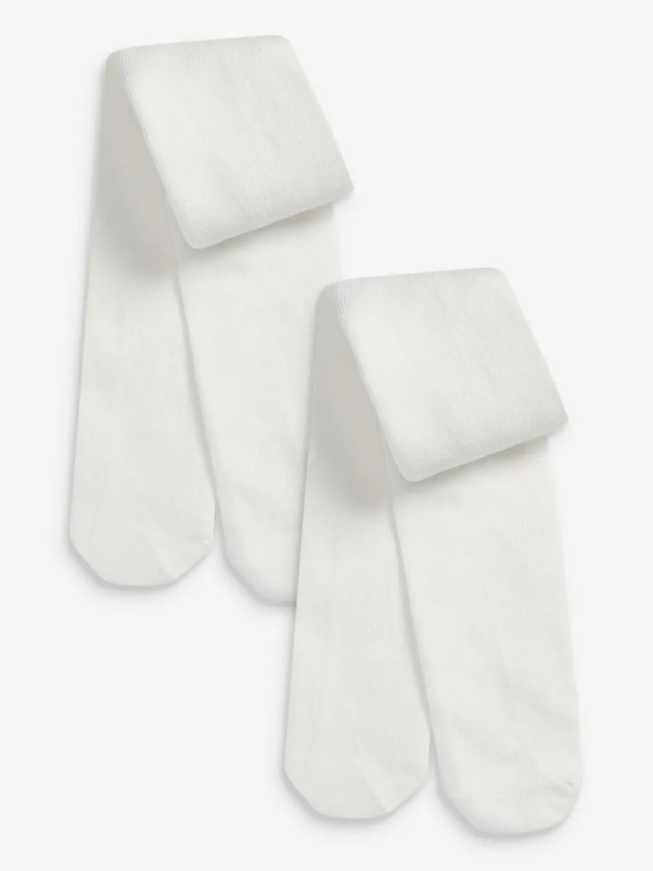Next Baby Tights 2 Pack (0mths-2yrs) Ecru Best