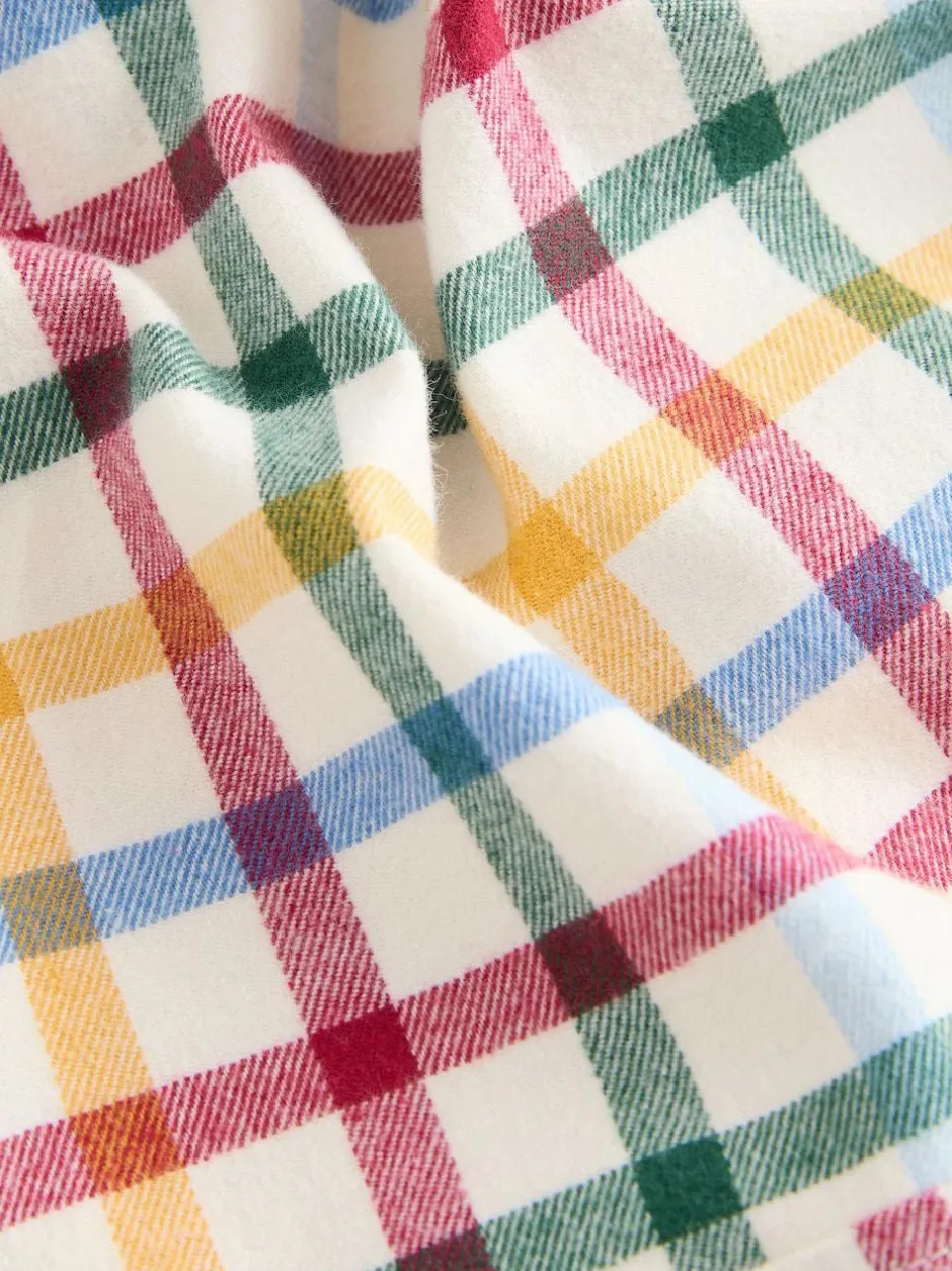 Next Long Sleeve Character Shirt (3mths-7yrs) Ecru Bright Gingham Check Clearance