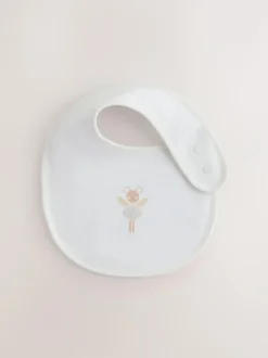 Next Ecru Fairy Mouse Baby Bibs 3 Pack Discount