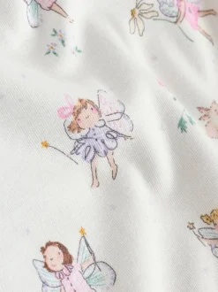 Next Ecru Fairy Short Sleeve Bodysuits 5 Pack