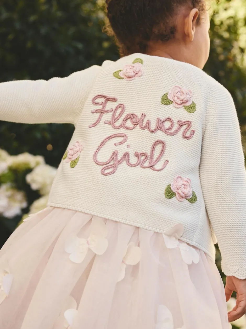 Next Ecru Flower Girl Occasion Cardigan (3mths-7yrs) Best