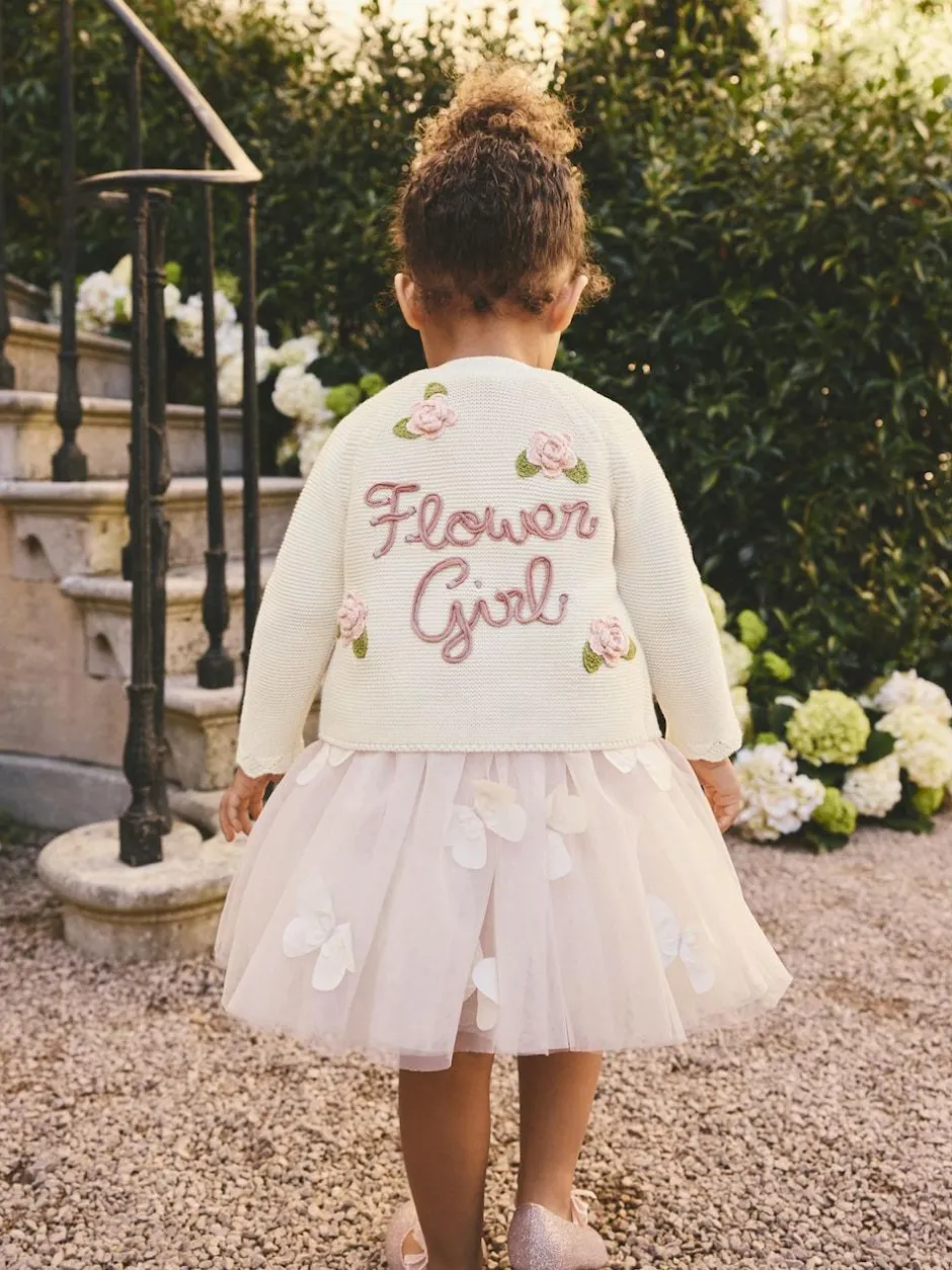 Next Ecru Flower Girl Occasion Cardigan (3mths-7yrs) Best