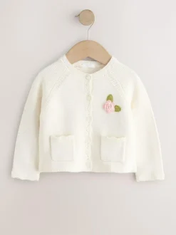 Next Ecru Flower Girl Occasion Cardigan (3mths-7yrs) Best