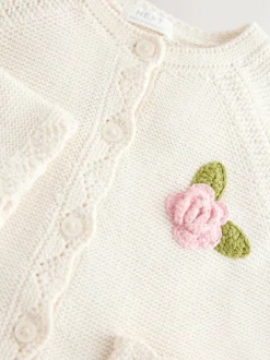 Next Ecru Flower Girl Occasion Cardigan (3mths-7yrs) Best