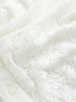 Next Lace Half Sleeve Blouse Ecru Hot