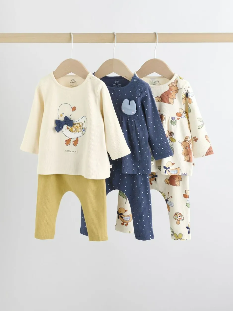 Next Ecru Long Sleeve Top And Leggings Set 6 Piece (0mths-3yrs) Best