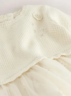 Next Ecru Occasion Dress (3mths-10yrs) Hot