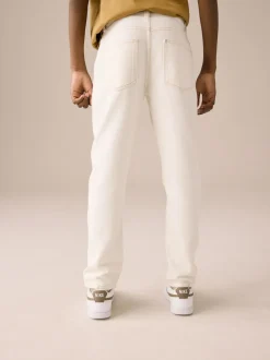 Next Regular Fit Authentic Denim Jeans (3-16yrs) Ecru Clearance
