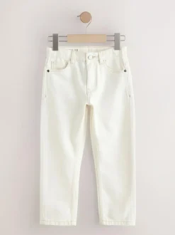 Next Regular Fit Authentic Denim Jeans (3-16yrs) Ecru Clearance