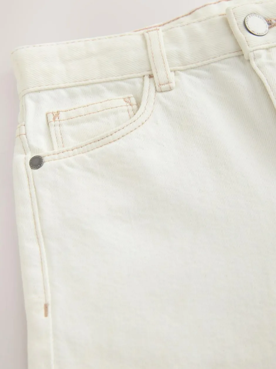 Next Regular Fit Authentic Denim Jeans (3-16yrs) Ecru Clearance