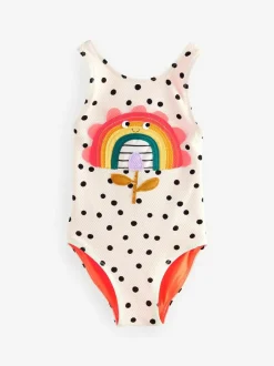 Next Swimsuit (3mths-10yrs) Ecru Spot Rainbow Best