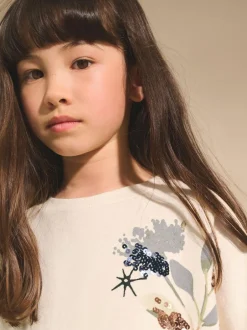 Next Ecru Unicorn Graphic Jumper Dress (3-16yrs) Best