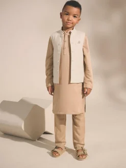 Next Eid Waistcoat (3mths-16yrs) Ecru White Discount