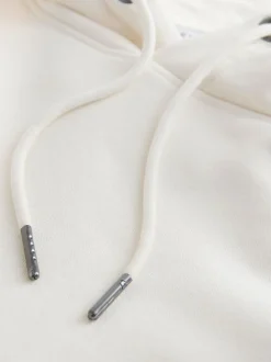 Next Ecru White Graphic Print Hoodie Sale