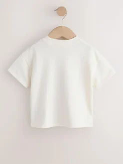 Next Short Sleeve T-Shirt (3mths-7yrs) Ecru White Horse Online