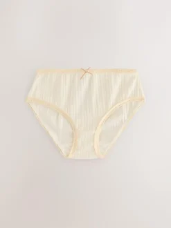 Next Texture Briefs 5 Pack (1.5-16yrs) Ecru White Online