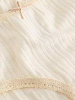 Next Texture Briefs 5 Pack (1.5-16yrs) Ecru White Online