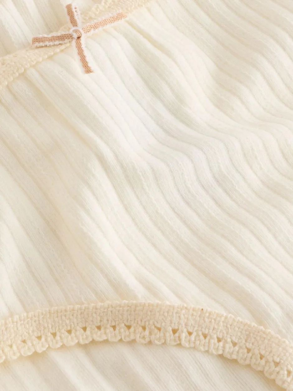 Next Texture Briefs 5 Pack (1.5-16yrs) Ecru White Online