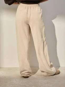 Next Ecru Wide Leg Soft Cord Trousers Best