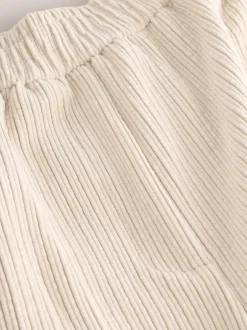 Next Ecru Wide Leg Soft Cord Trousers Best