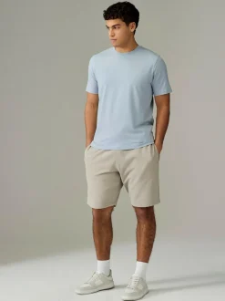 Next Ecru/Blue/Green/Neutral Mushroom/Grey/Stone Regular Fit Essential Cotton T-Shirts 6 Pack Best