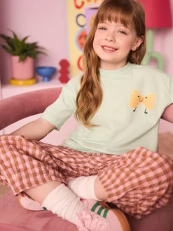 Eleanor Bowmer Kid Green Pasta 100% Cotton T-Shirt Best