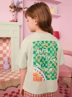 Eleanor Bowmer Kid Green Pasta 100% Cotton T-Shirt Best
