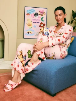 Eleanor Bowmer Pink Star Slider Slippers Outlet
