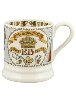 Emma Bridgewater Cream 40 Years 1985-2025 1/2 Pint Mug Discount