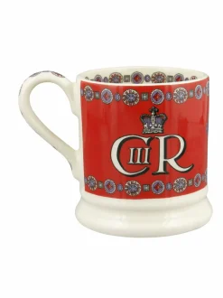 Emma Bridgewater Cream God Save The King 1/2 Pint Mug