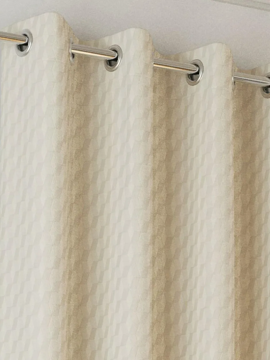 Enhanced Living Tokyo Thermal Room Darkening Eyelet Curtains Cream Discount