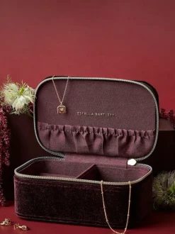 Estella Bartlett Red Mini Quilted Jewellery Box Discount